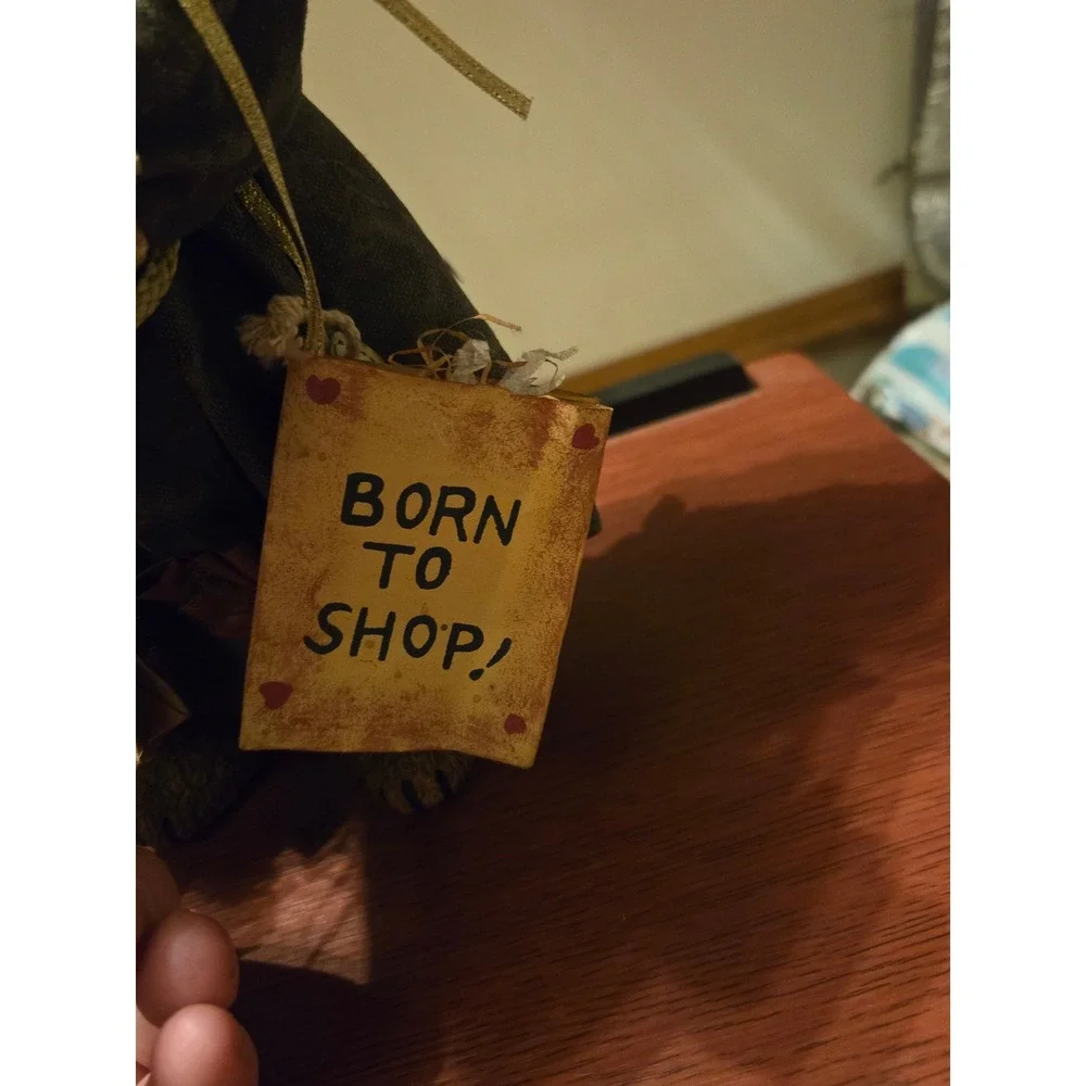 Boyds Bears Bearwear Resin Figurine Born to Shop Bearbury Department Store Large